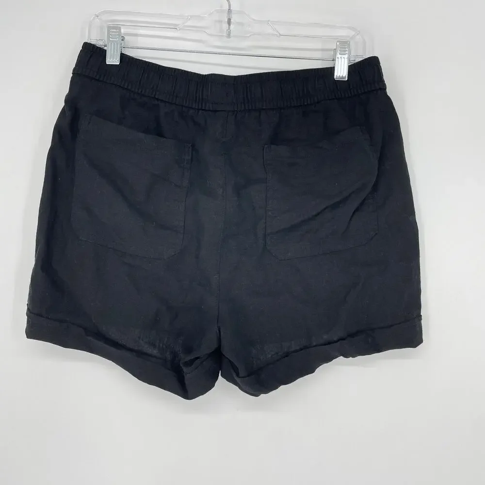 Old Navy High Rise Linen Blend Short Size Medium